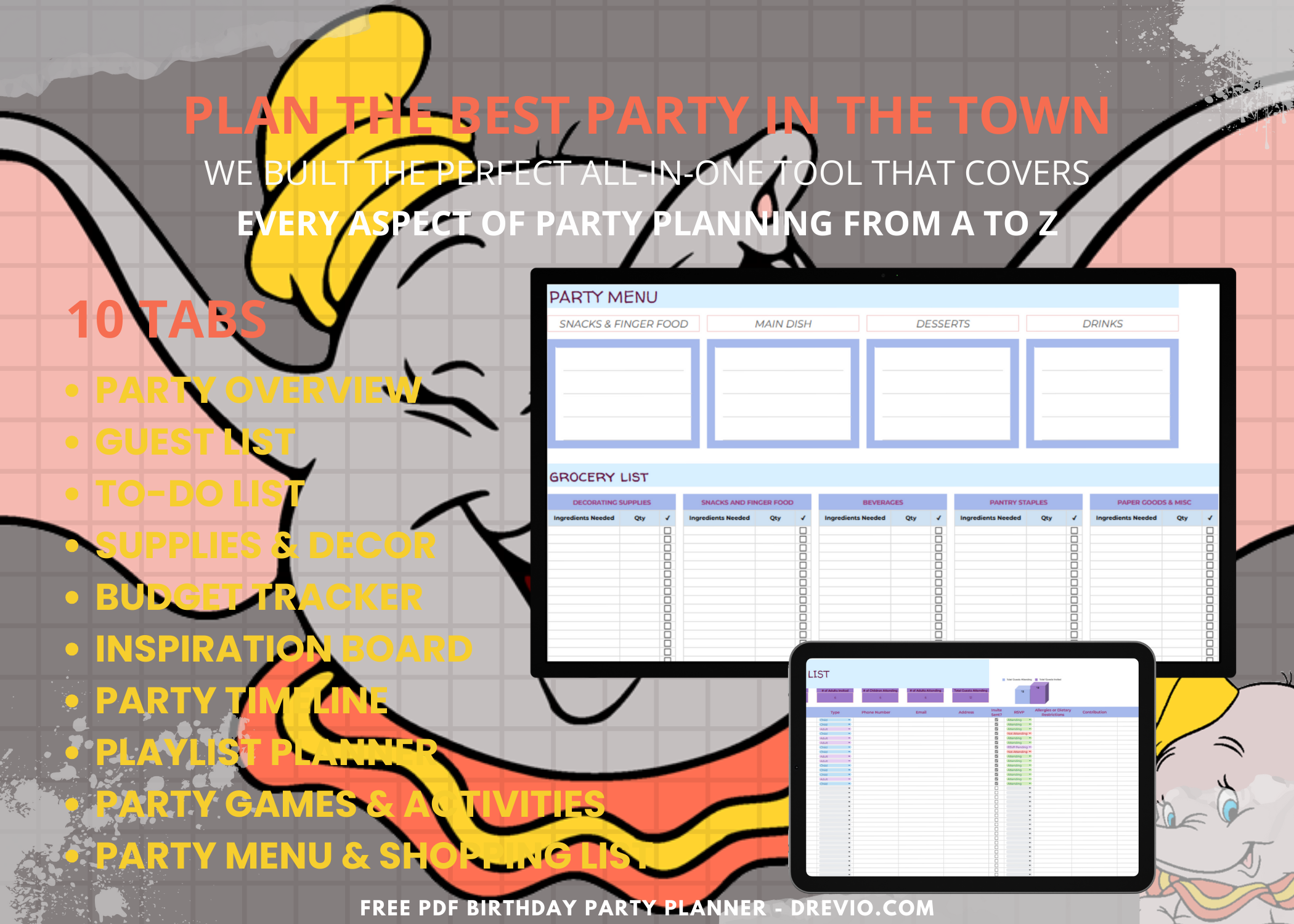 Dumbo Birthday Party Planner