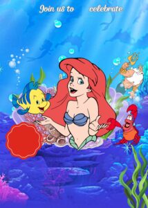 FREE Editable Canva - 8+ Dazzling Little Mermaid Birthday Invitation Templates