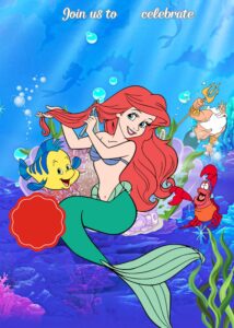 FREE Editable Canva - 8+ Dazzling Little Mermaid Birthday Invitation Templates