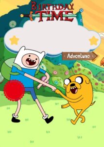 FREE Editable Canva - 9+ Awesome Adventure Time Birthday Invitation Templates