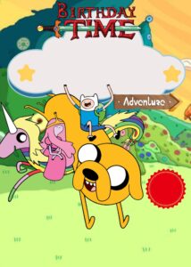 FREE Editable Canva - 9+ Awesome Adventure Time Birthday Invitation Templates