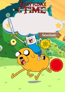 FREE Editable Canva - 9+ Awesome Adventure Time Birthday Invitation Templates