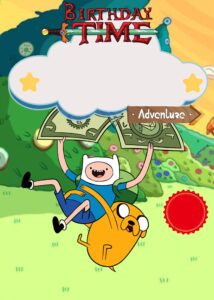 FREE Editable Canva - 9+ Awesome Adventure Time Birthday Invitation Templates