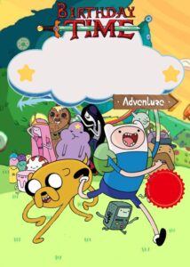 FREE Editable Canva - 9+ Awesome Adventure Time Birthday Invitation Templates