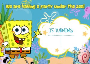 FREE Editable Canva - 9+ Charming Spongebob Squarepants Birthday Invitation Templates