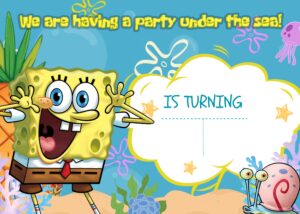 FREE Editable Canva - 9+ Charming Spongebob Squarepants Birthday Invitation Templates