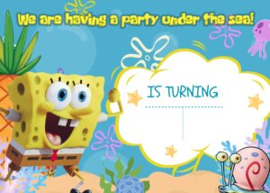 FREE Editable Canva - 9+ Charming Spongebob Squarepants Birthday Invitation Templates