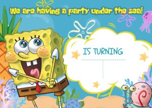 FREE Editable Canva - 9+ Charming Spongebob Squarepants Birthday Invitation Templates