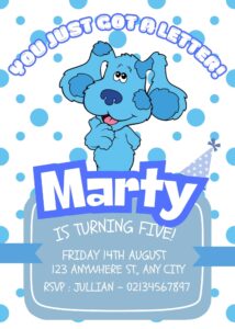 FREE Editable Canva - 9+ Wonderful Blues Clues Birthday Invitation Templates