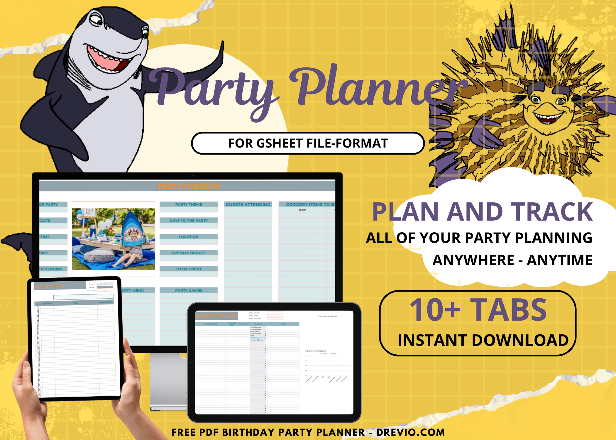 Shark Tale Birthday Party Planner