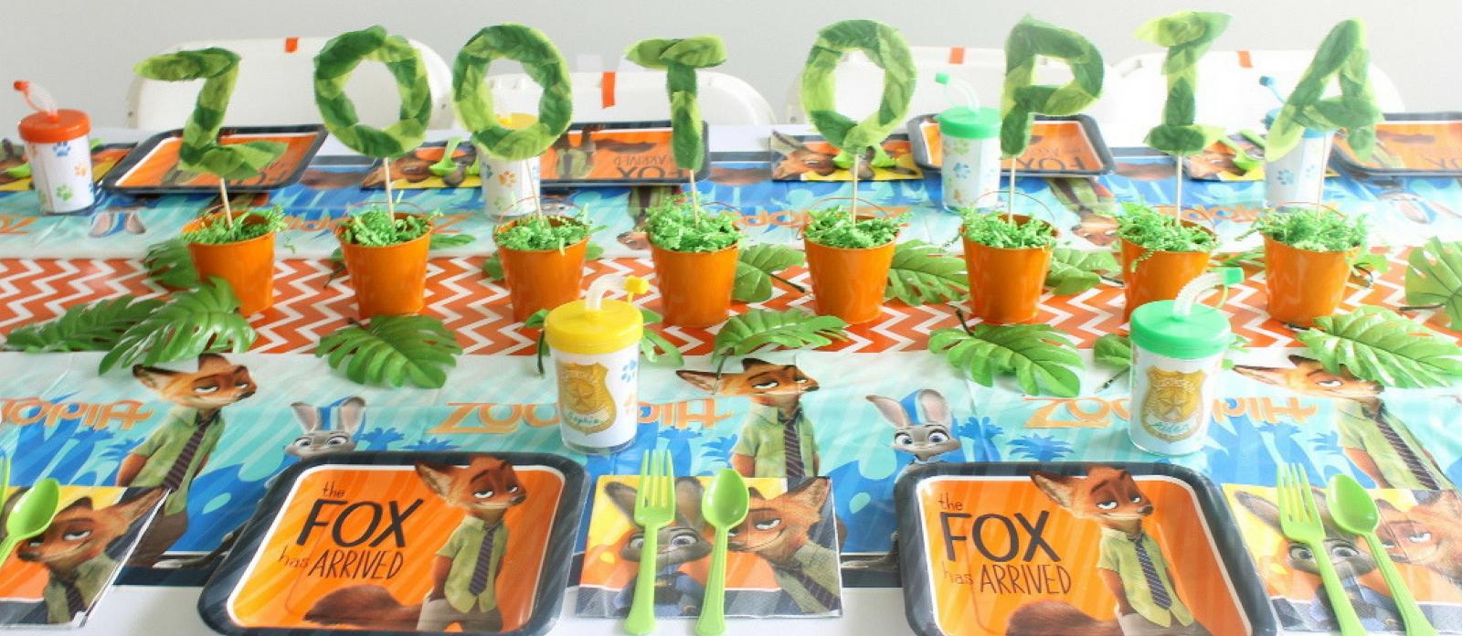 Zootopia Birthday Party Planner